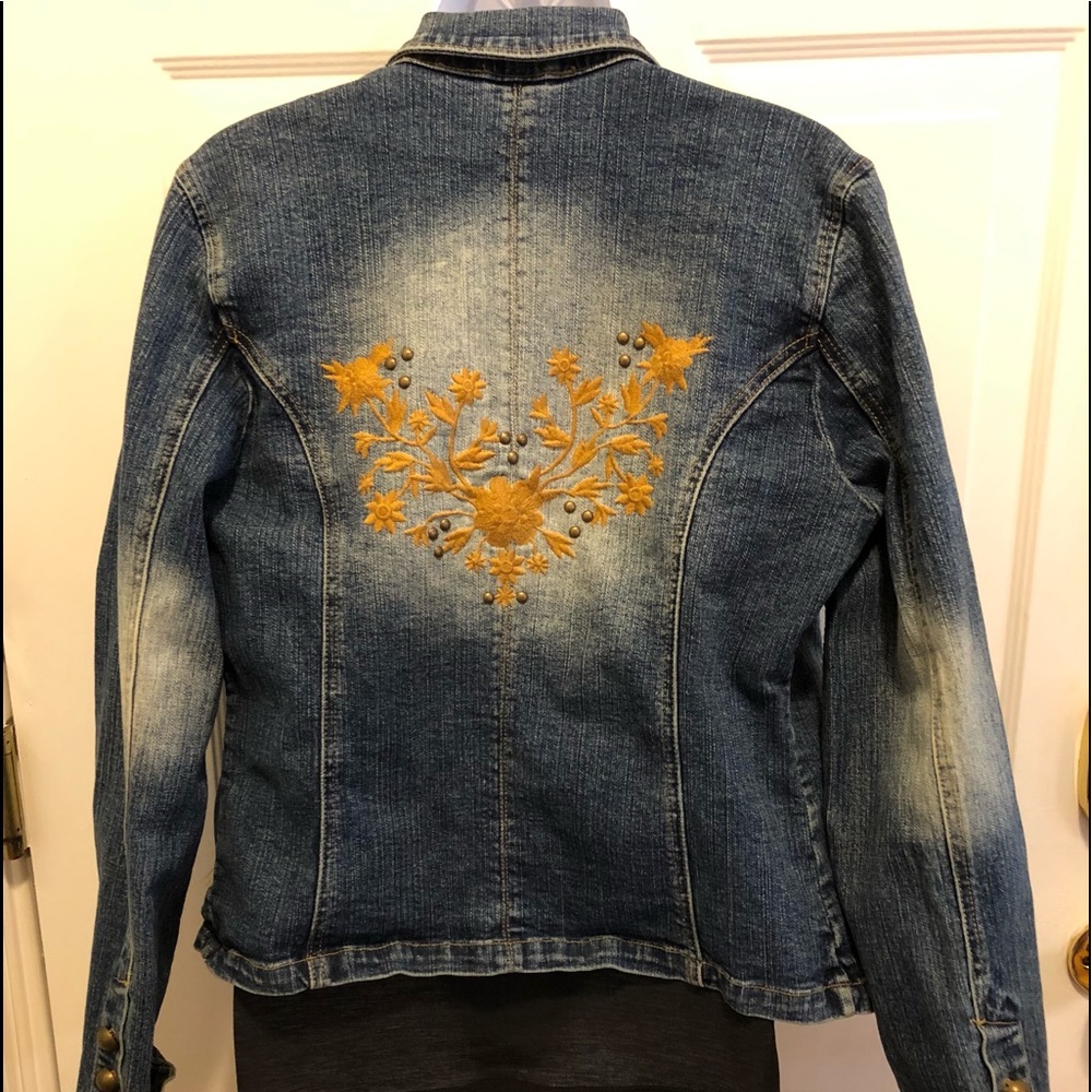 Jean Jacket Faded Glory Missy 10 Beautiful detail
